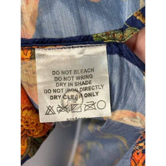 VASTRAMAY Kurta Blue Multi Colored Bird Floral Size 36 - Picture 7 of 8